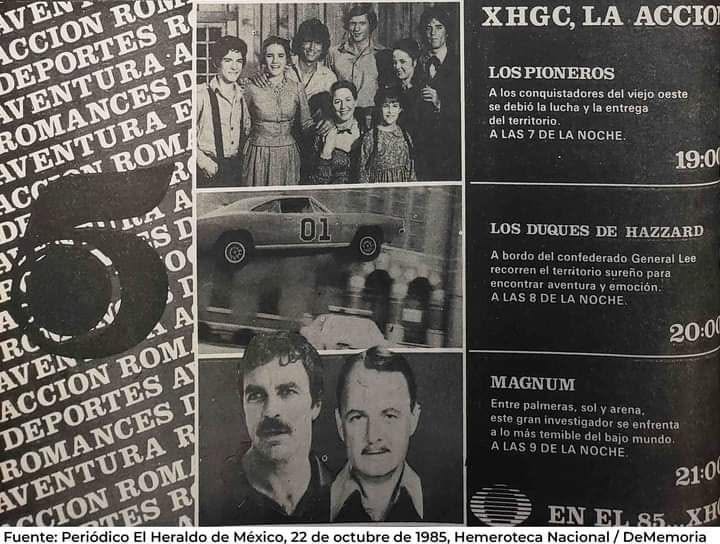 Canal 5 Programación 1985 PC